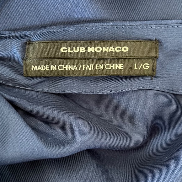 Like-New Blue ‘Club Monaco’ Silk Racer-Back Cami/Tank - Picture 15 of 16